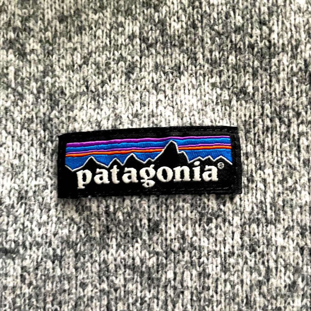 Patagonia Gray Sweatshirt with Multicolor Logo Patch